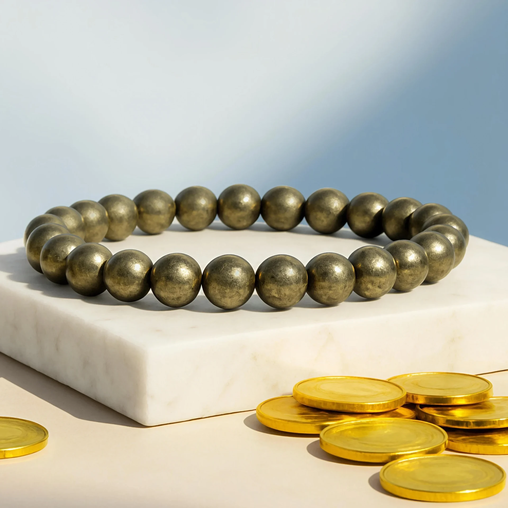 Raw Pyrite Bracelet